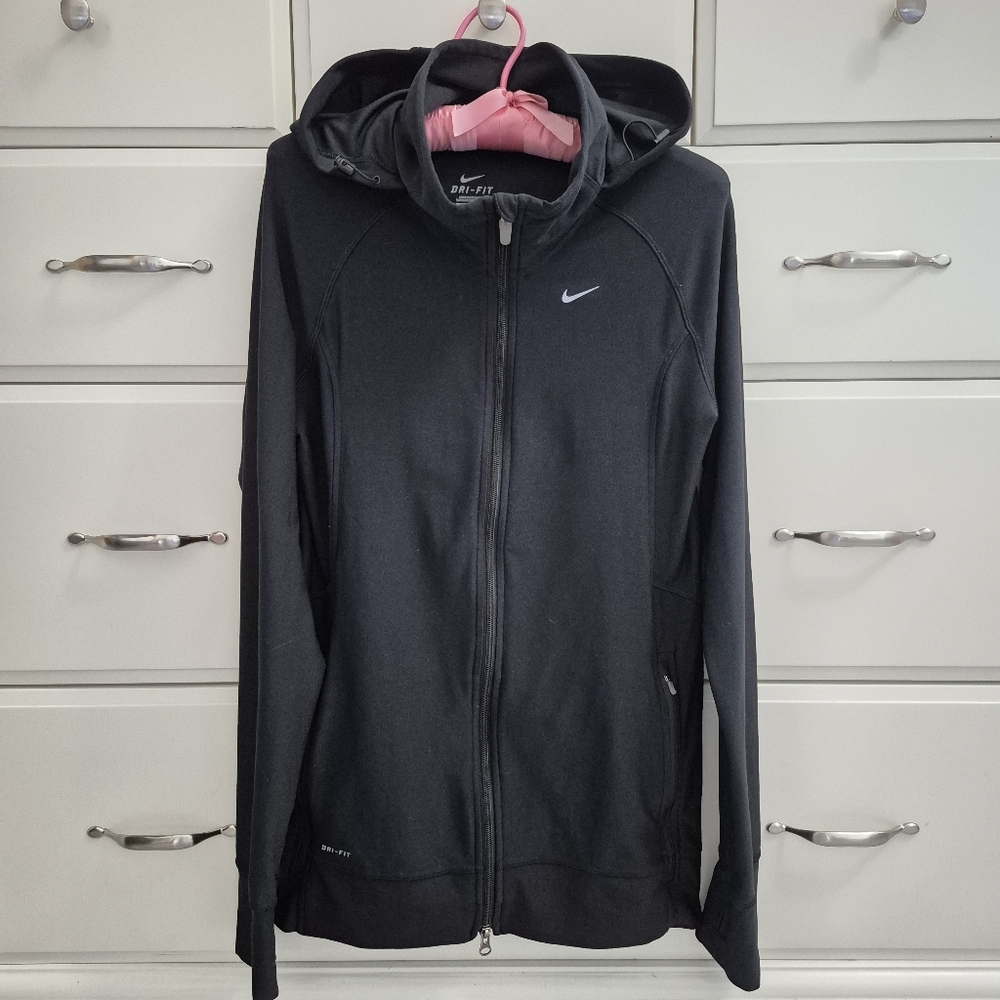 Women's Nike element hoodie full zip collared bbl jacket Size Large
